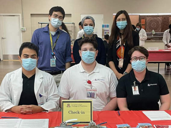 Group of Students at a Health Fair