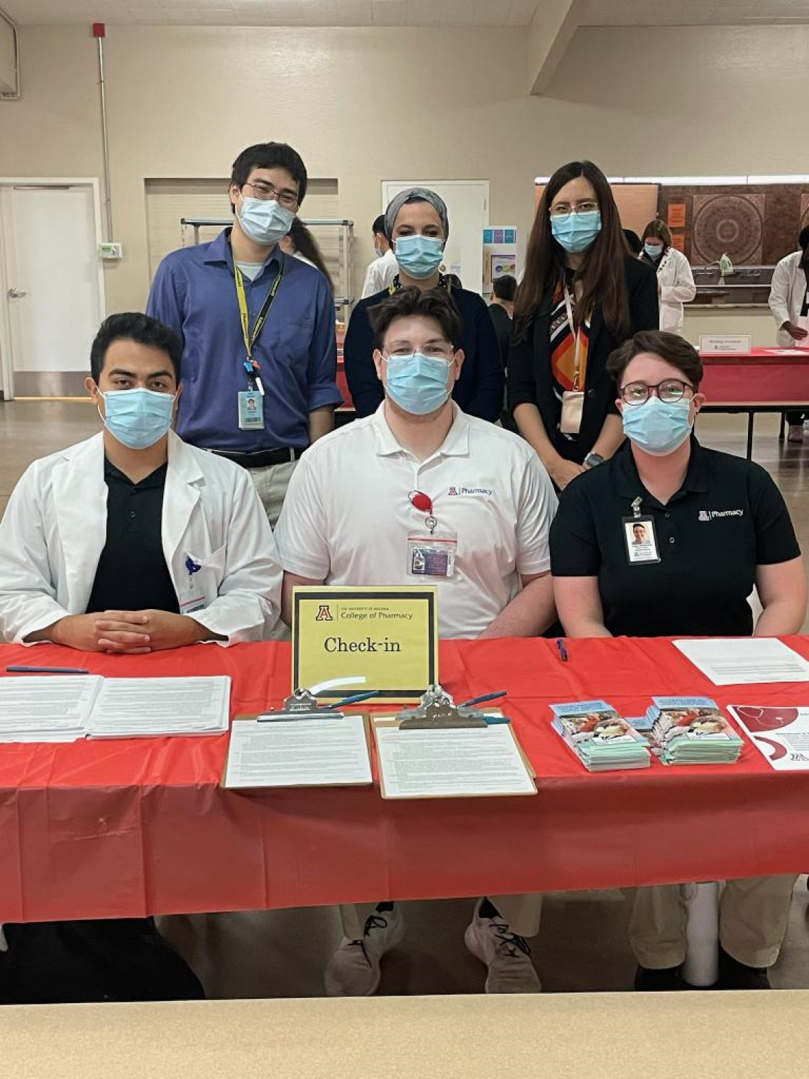 Group of Students at a Health Fair