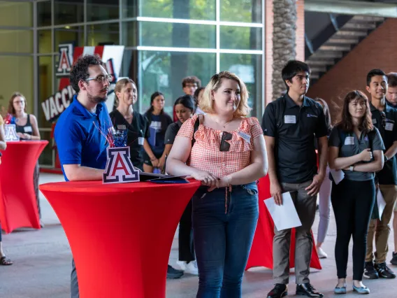 Students during Open House