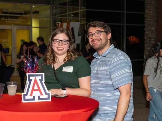 Prospective students enjoying the Open House reception