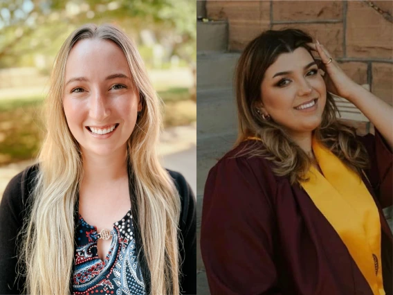 Two college of pharmacy students