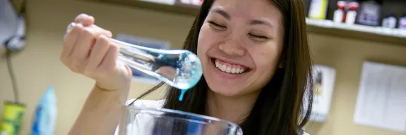 Student in Lab