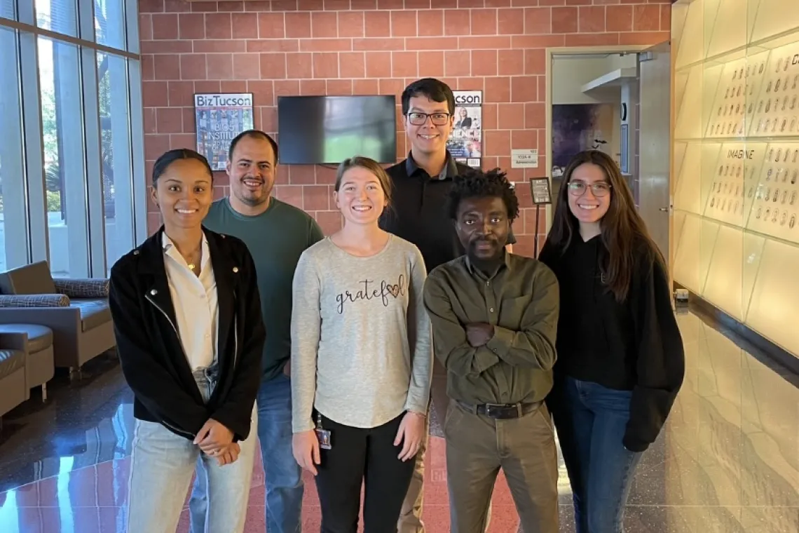 Group of students posing together