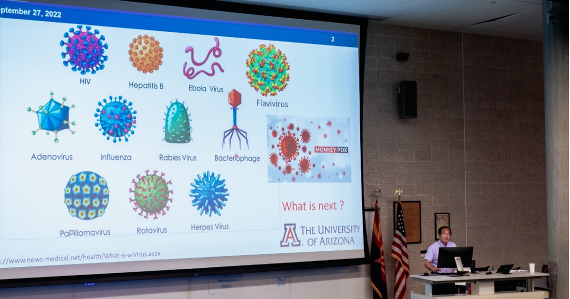 Dr. Hongmin Li presents his research at the 4th Annual Drug Discovery & Development Summit in Phoenix