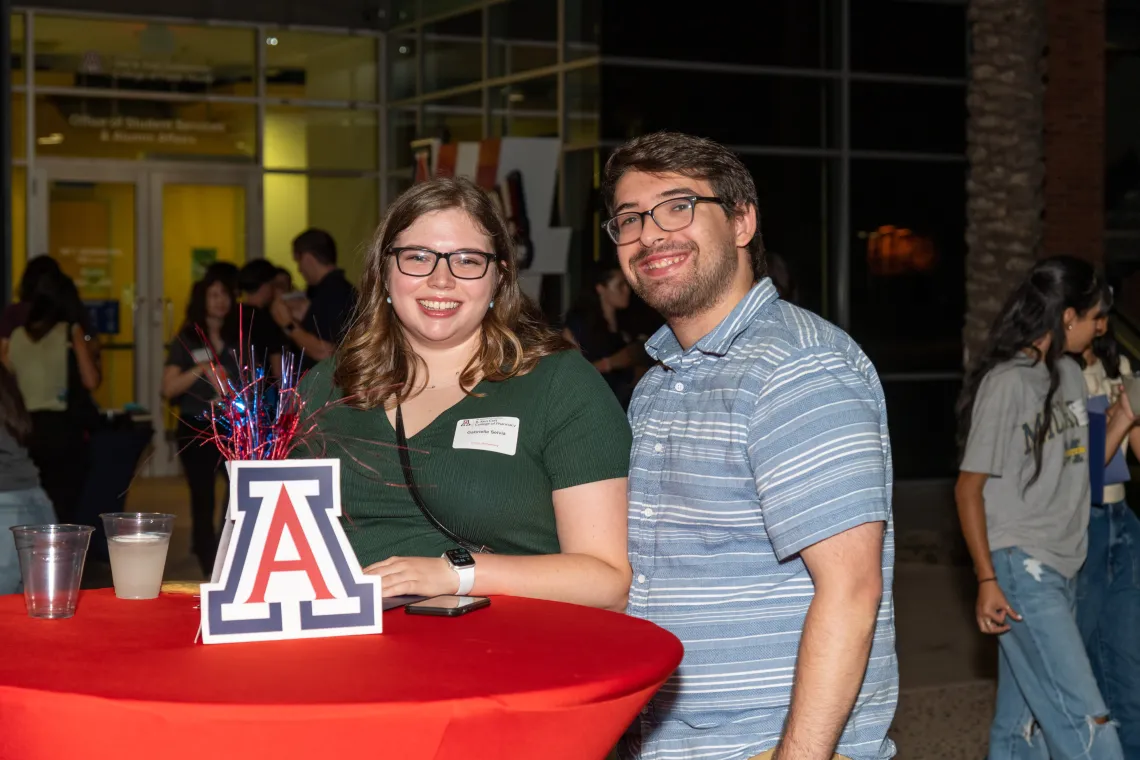 Prospective students enjoying the Open House reception