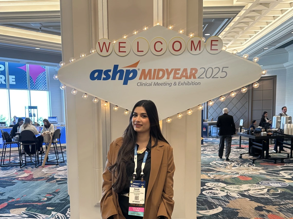 Pharmacy student at national conference