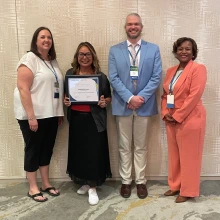 Mildred Curran receives regional award