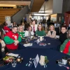 Employees at holiday event